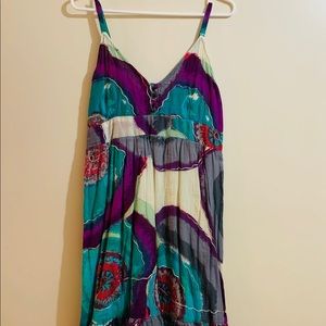 Colorful fit and flare summer dress!